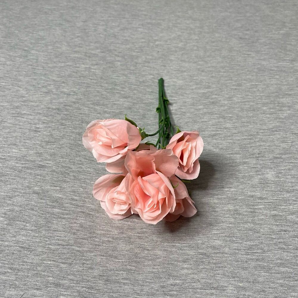 Artificial Faux Soft Pink Paper Roses Floral Arrangement